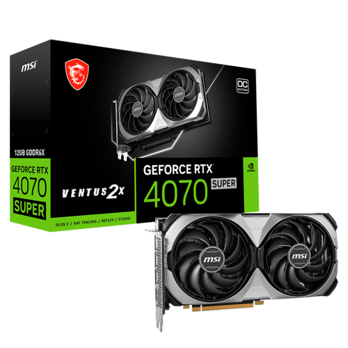 Tarjeta Video MSI Geforce RTX 4070 SUPER VENTUS OC, 12GB GDDR6X, 912-V513-641
