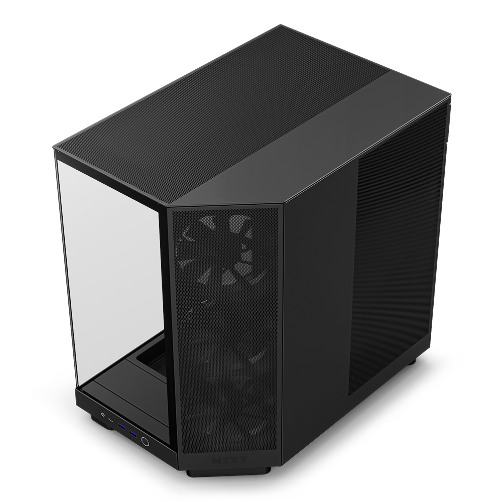 Bundle Gabinete NZXT H6 FLOW BLACK, Cristal Templado, Mini-ITX, Micro-ATX, ATX, USB 3.2, USB 3.2 Gen.2 Tipo C, Sin Fuente, Negro + Unidad de Ventilador monocasco - Image 5