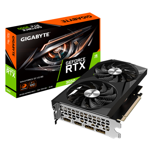 Tarjeta de Video Gigabyte NVIDIA GeForce RTX 3050 WINDFORCE OC V2 8G, 8GB, 128-bit GDDR6, PCI Express 4.0, GV-N3050WF2OCV2-8GD