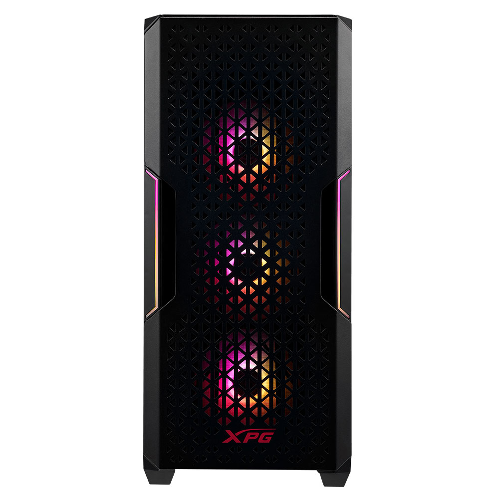 Gabinete XPG STARKER AIR BLACK, Cristal Templado, ARGB LED, ATX, USB 3.0, 2 Ventiladores (1 ARGB), Audio HD - STARKERAIR-BKCWW - Image 2