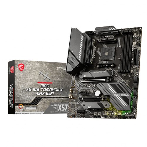 Tarjeta Madre MSI MAG X570S TOMAHAWK MAX WIFI, X570, AMD, Socket AM4, ATX
