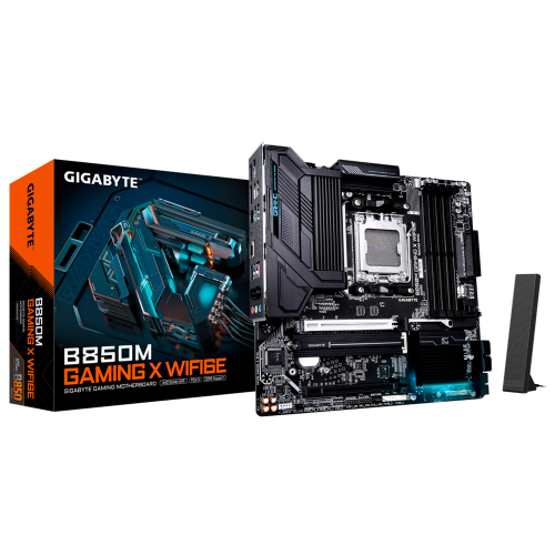 Tarjeta Madre Gigabyte B850M GAMING X WIFI6E, Micro ATX, AM5, Up to 256GB DDR5, HDMI/DP, DIY-FRIENDLY, B850M GAMING X WIFI6E