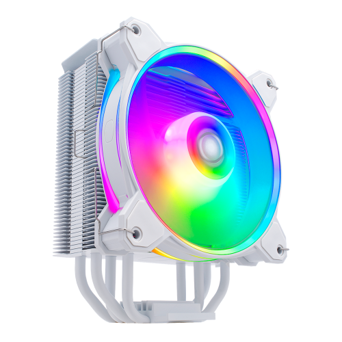 Disipador para CPU Disipador y Ventilador Led RGB Cooler Master Hyper 212 Halo White, CPU Air Cooler, MF120 Halo² Fan, RR-S4WW-20PA-R1/