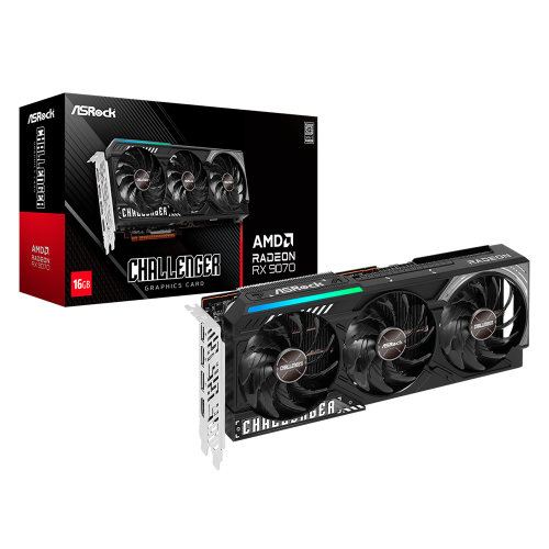 Tarjeta de Video ASRock AMD Radeon RX 9070 Challenger, 16GB 256-bit GDDR6, PCI Express 5.0, RX9070 CL 16G