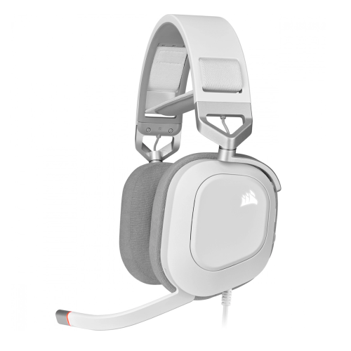 Corsair Audífonos Gamer HS80 RGB USB, Alámbrico, 1.8 Metros, USB, Blanco, CA-9011238-NA