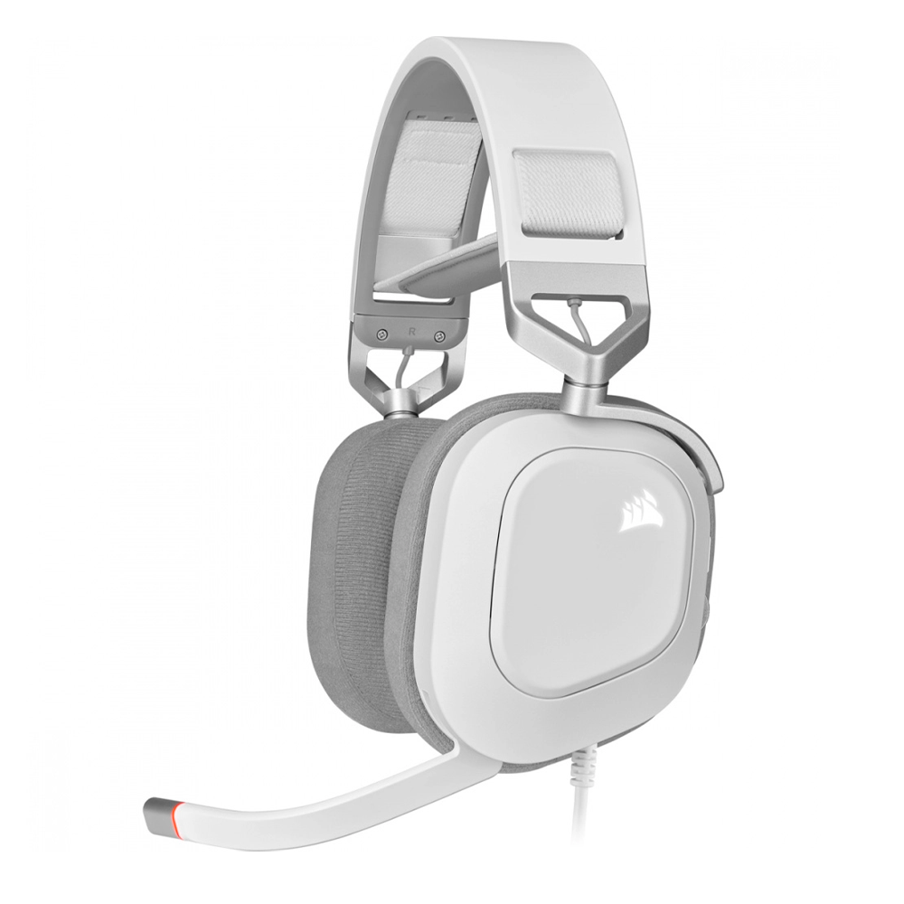 Corsair Audífonos Gamer HS80 RGB USB, Alámbrico, 1.8 Metros, USB, Blanco, CA-9011238-NA