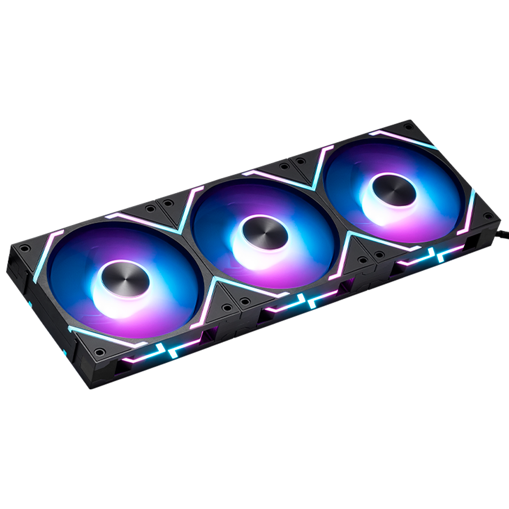 Kit 3 Ventiladores MSI MPG EZ120 ARGB, 3X120mm, ARGB LED, 0~1900 RPM, Black, MPG EZ120 ARGB-3B - Image 2