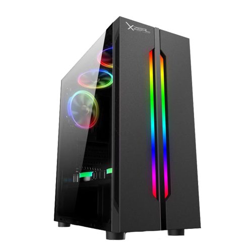 Gabinete Gamer Xzeal XZ120, ATX, USB 3.0, Ventana Lateral, Led Multicolor, XZCGB03B, PROMOXZEAL
