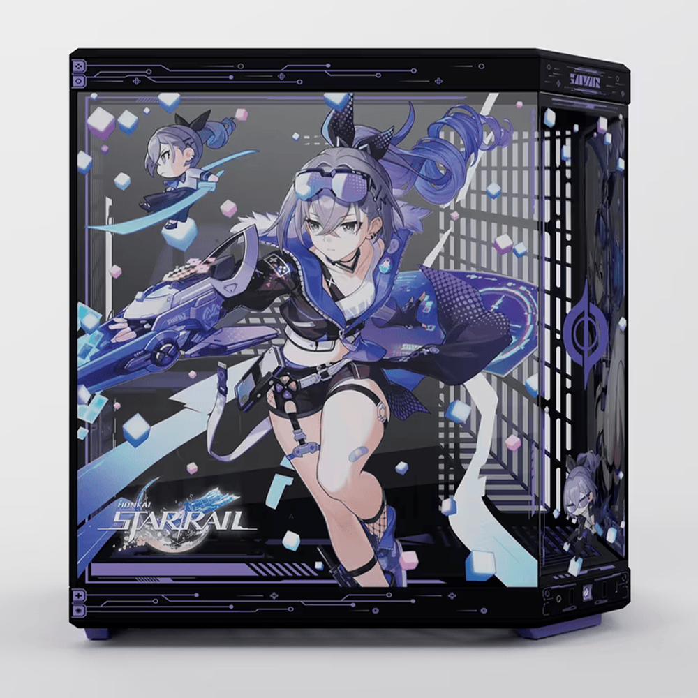 Gabinete HYTE Y70 SILVER WOLF, EDICIÓN ESPECIAL Honkai: Star Rail Limited Edition, Dual Chamber, ATX, Luxury PCIE 4.0 Riser Cable, EXCLUSIVO, Incluye Bundle y Accesorios, CS-HYTE-SW-Y70-EB - Image 3