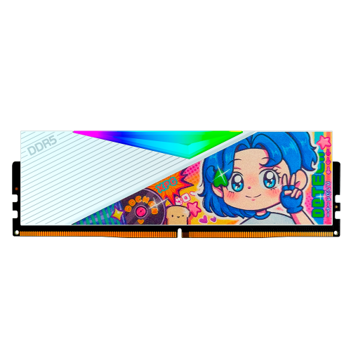 Memoria RAM Adata Lancer RGB DDR5, 5600MHz, 16GB, CL46, XMP/EXPO, Blanco, Edición Especial Ddchan, AX5U5600C4616G-CLARDDWH /MAX. 1 X CLIENTE