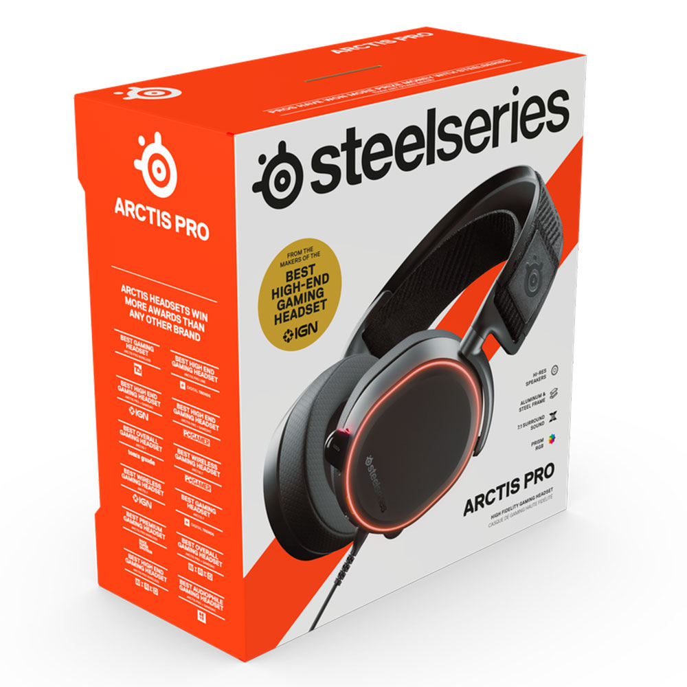 Diadema Steelseries ARCTIS PRO Wired, Microfono Alambrica Estereo 3.5mm, PC - PS5/PS4 - XBOX ONE - Switch, 73018/RFB (RECERTIFICADO) - Image 4