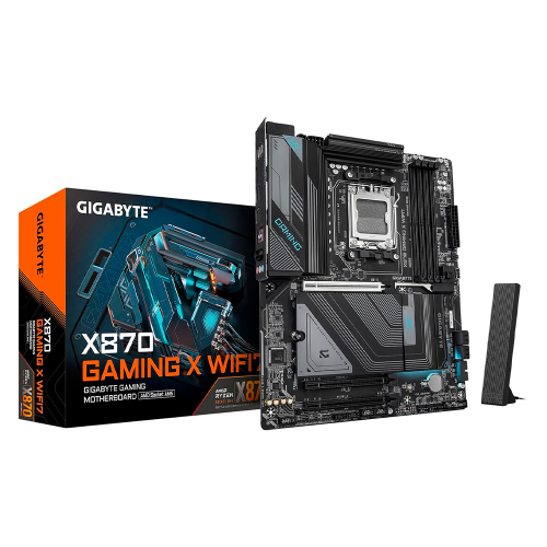 Tarjeta Madre GIGABYTE X870 Gaming X WIFI7, AM5, ATX, DDR5, 3X M.2, PCIe 5.0, USB4, WIFI7, LAN de 2.5GbE, Cierre EZ, X870 GAMING X WIFI7, PROMOGB