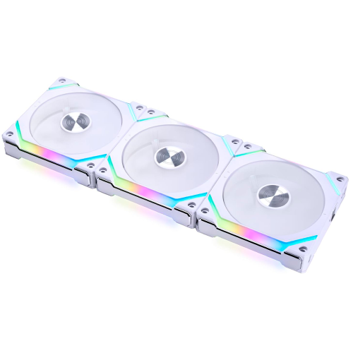 Kit 3 Ventiladores Lian Li UNI FAN SL V2 RGB, ARGB, Ventilador 120mm, Triple Pack, Blanco, SL120V2-3W