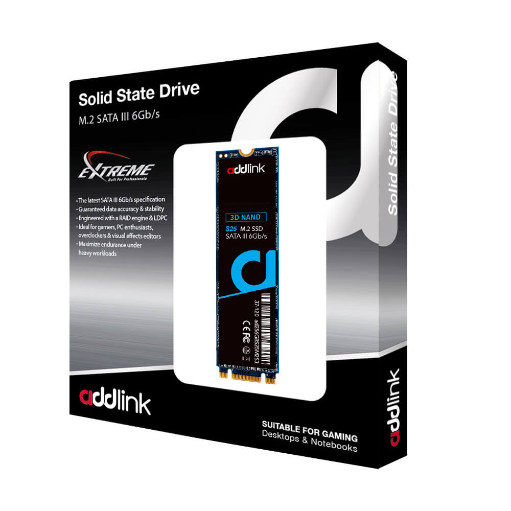 Unidad de Estado Solido SSD M.2 SATA 120GB addlink S25, AD120GBS25M2S /MAX. 1 X CLIENTE