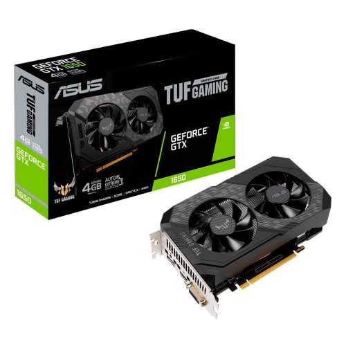 Tarjeta de video NVIDIA GeForce GTX 1650 4GB GDDR6, Asus TUF GAMING, HDMI, DP, DVI - TUF-GTX1650-4GD6-P-GAMING, 3 AÑOS DE GARANTIA NACIONAL