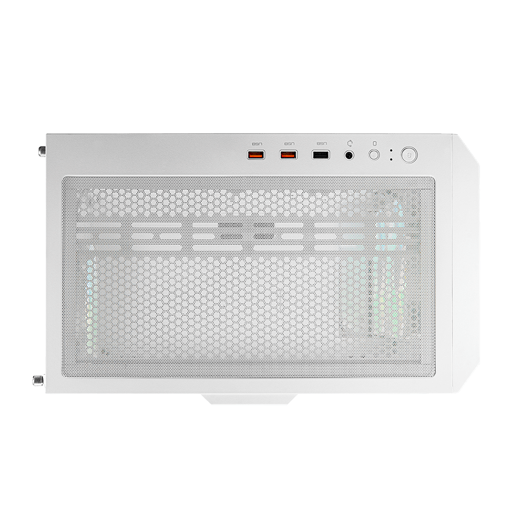 Gabinete Cougar DUOFACE RGB, Doble panel frontal: Malla y RGB, Cristal Templado, RGB, Excelente Flujo de Aire, Blanco, 385ZD10.0003 - Image 5