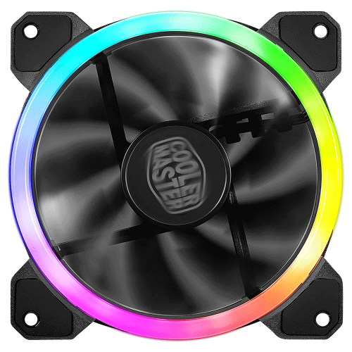 Ventilador Cooler Master MasterFan MF120 S2, Compatible con Aura Sync etc., ARGB, 3 pin, anti-vibraciones, MFW-B2DN-12NFA-S2