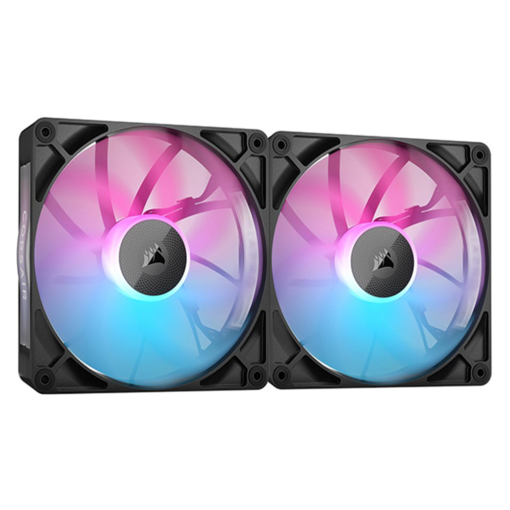 Ventilador Corsair iCUE LINK RX140 RGB, 140mm, 300 RPM-1700RPM, Negro, 2 Piezas, CO-9051020-WW - Image 2