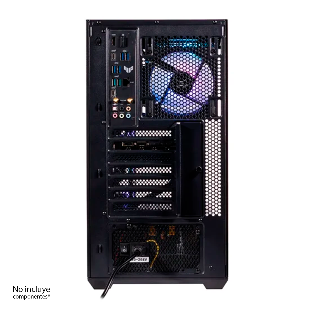 Gabinete Naceb Nebula, Cristal Templado, ATX, Negro, 3 Ventiladores Preinstalados, Led ARGB, USB 3.0, Black, NA-0637N - Image 3