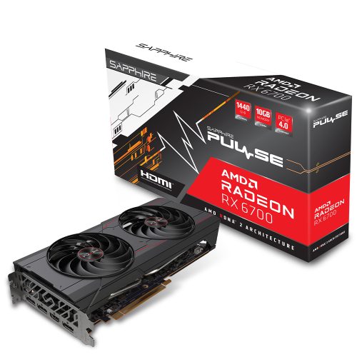 Tarjeta de video Radeon RX 6700 10GB GDDR6, SAPPHIRE PULSE OC, HDMI, DP, PCI-e 4.0, Nuevo Chip RDNA 2, 11321-02-20G, 1 AÑO DE GARANTIA NACIONAL