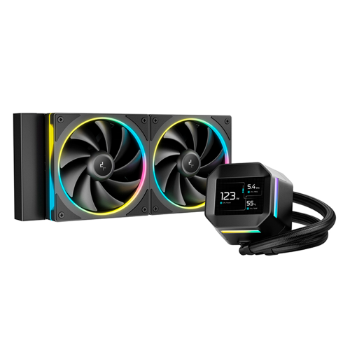 Enfriamiento Líquido DeepCool LM240 BK, 2x120mm, Hasta 2400RPM, Negro, R-LM240-BKDMMC-1
