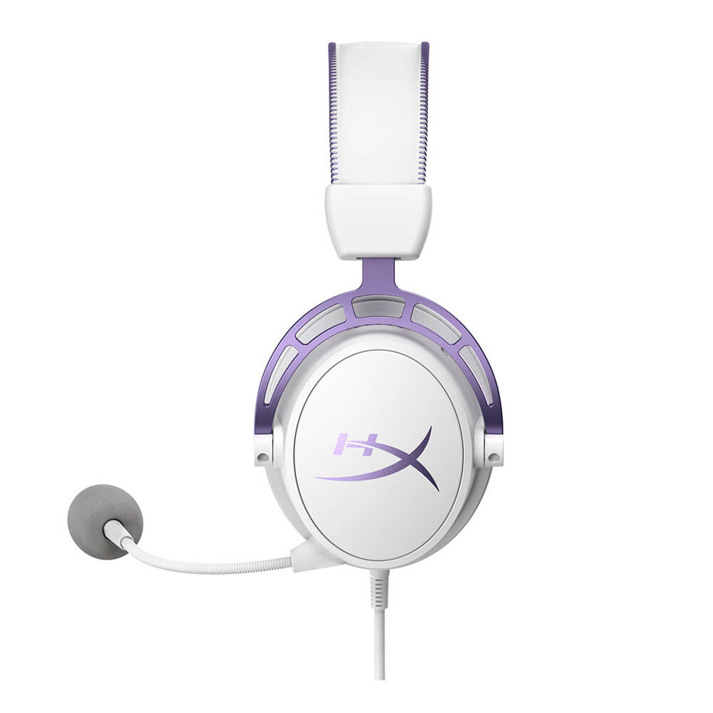 Diadema HyperX Cloud Alpha con Microfono Alambrica Estereo Blanca Morado 1x3.5mm o 2x3.5mm, PC, LAP, CONSOLAS, SMARTPHONE HX-HSCA-PL - Image 4