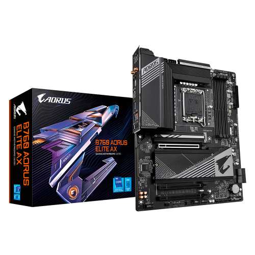 Tarjeta Madre Gigabyte ATX B760 AORUS ELITE AX, Socket LGA1700, Intel B760, HDMI, Up To 192GB DDR5, B760 AORUS ELITE AX