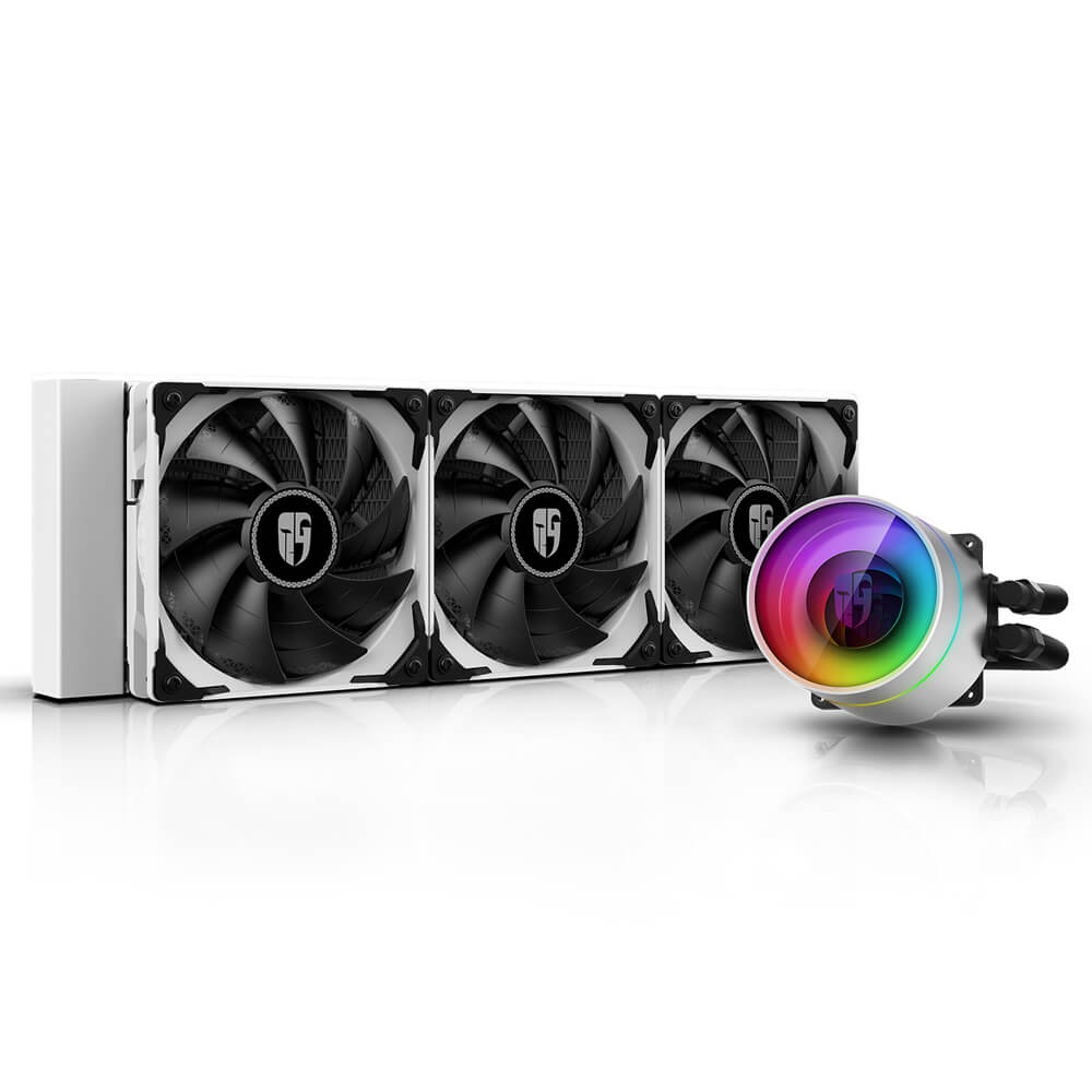 Sistema de Enfriamiento Liquido AIO Deepcool Castle 360EX White RGB - 120mm X3 Intel y Amd (Listo para LGA1200 y TRX4) Aura Sync, RGB Fusión etc., DP-GS-H12W-CSL360EXWH - Image 2