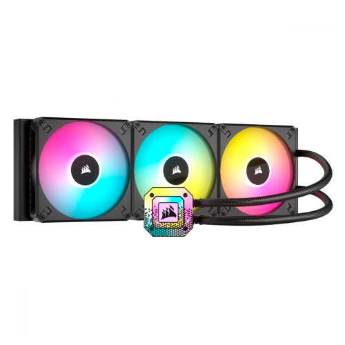 Enfriamiento Líquido Corsair iCUE H170i Elite Capellix XT, 3x 140mm, 500-1700RPM, Negro, CW-9060071-WW