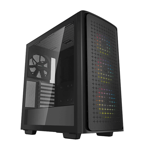 Gabinete Gamer DeepCool CK560, Cristal Templado, RGB, Midi-Tower, Mini-ITX/Micro-ATX/ATX/E-ATX, USB 3.0, Sin Fuente, Negro, R-CK560-BKAAE4-G-1