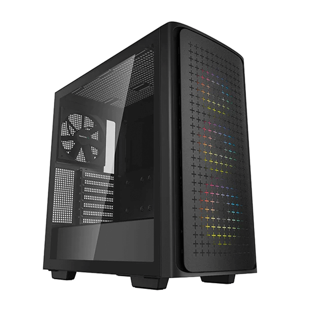 Gabinete Gamer DeepCool CK560, Cristal Templado, RGB, Midi-Tower, Mini-ITX/Micro-ATX/ATX/E-ATX, USB 3.0, Sin Fuente, Negro, R-CK560-BKAAE4-G-1