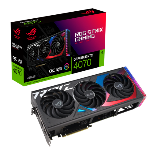Tarjeta de Video ASUS ROG Strix NVIDIA GeForce RTX 4070 OC Gaming, 12GB 192-bit GDDR6X, PCI Express 4.0, ROG-STRIX-RTX4070-O12G-GAMING