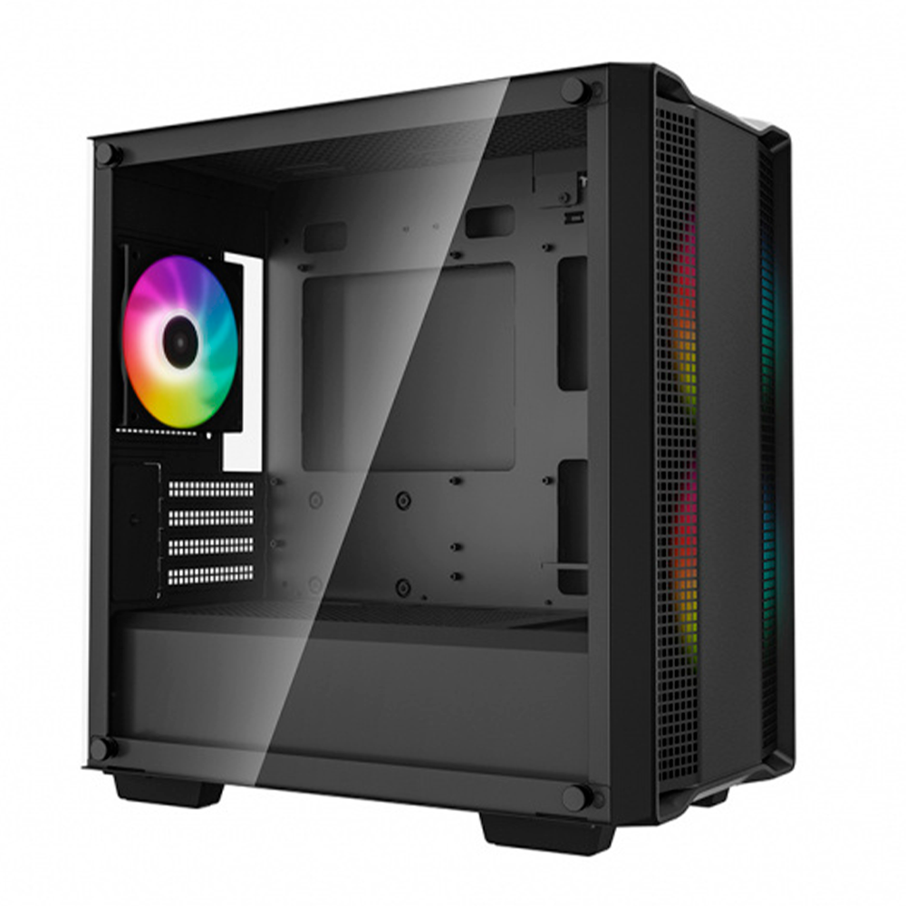 Gabinete DeepCool CC360 ARGB, Micro-ATX, Mini-ITX/Micro-ATX, Cristal Templado, USB 3.0/2.0, Sin Fuente, 3 Ventiladores ARGB Instalados, Negro, R-CC360-BKAPM3-G-1 / - Image 2
