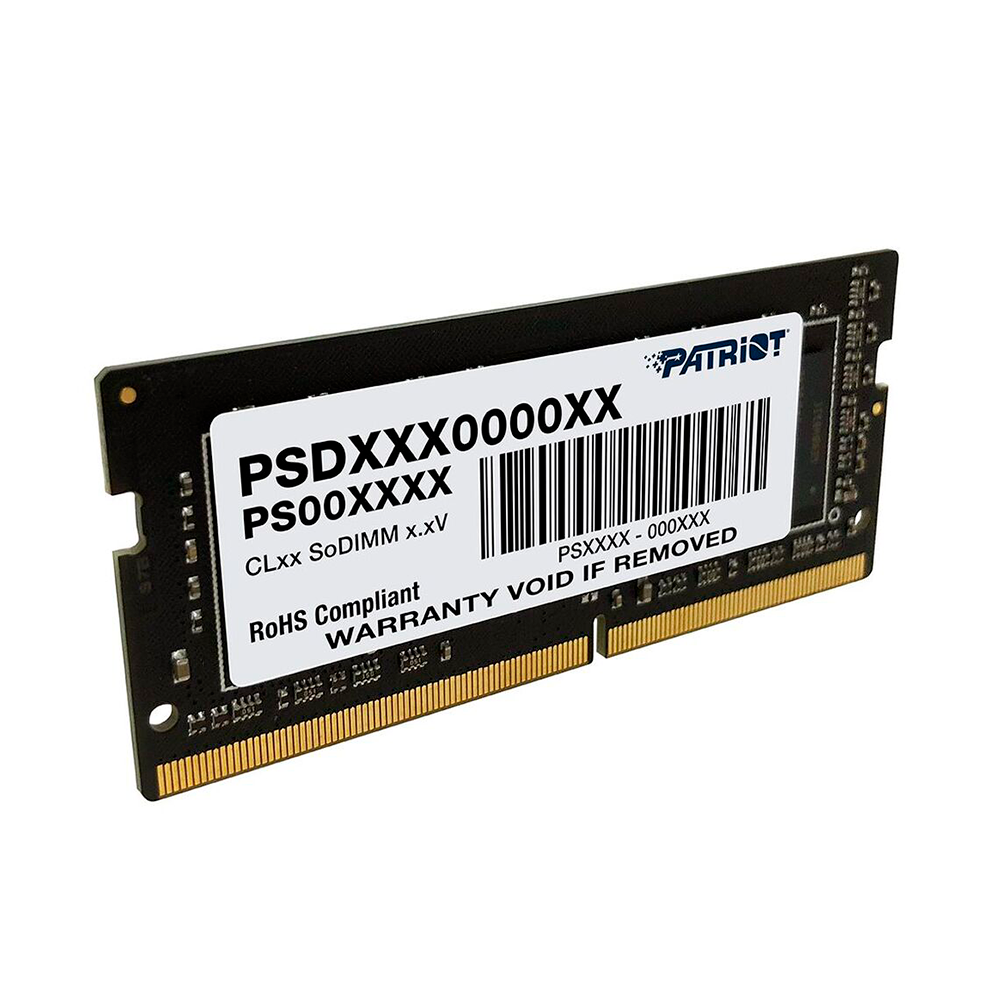 Memoria RAM Patriot Signature Line DDR4, 2666MHz, 16GB, Non-ECC, CL19, SO-DIMM, PSD416G266681S /MAX. 1 X CLIENTE