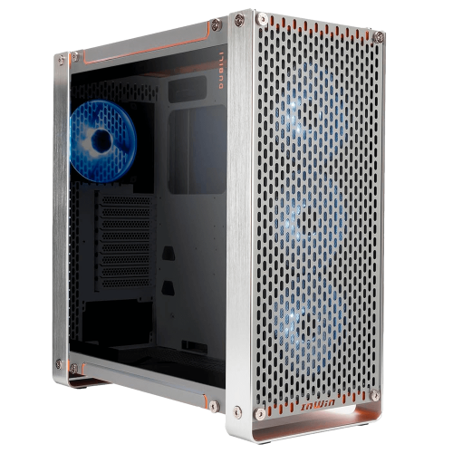 Gabinete In Win Dubili, Full-Tower, E-ATX/ATX/Micro-ATX/Mini-ITX, Cristal Templado, USB 3.2, Sin Fuente, 4 Ventiladores Instalados, DUBILI GREY