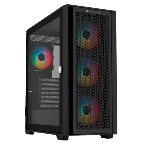 Gabinete Balam Rush Carbono Twin Mate 7000, Midi-Tower, ATX/Micro-ATX/Mini-ITX, USB 3.0/2.0, Sin Fuente, 4 Ventiladores RGB Instalados, Negro, BR-938792