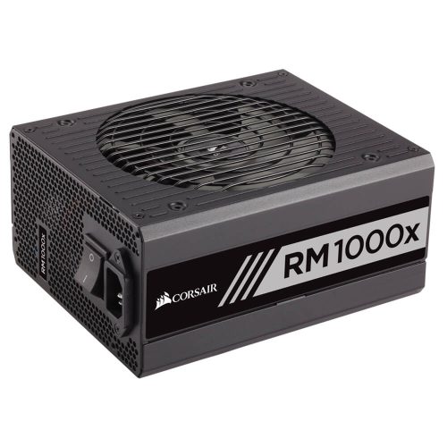 Fuente de poder Corsair RM1000X, Modular, 1000W, 80+ Gold, CP-9020094-NA
