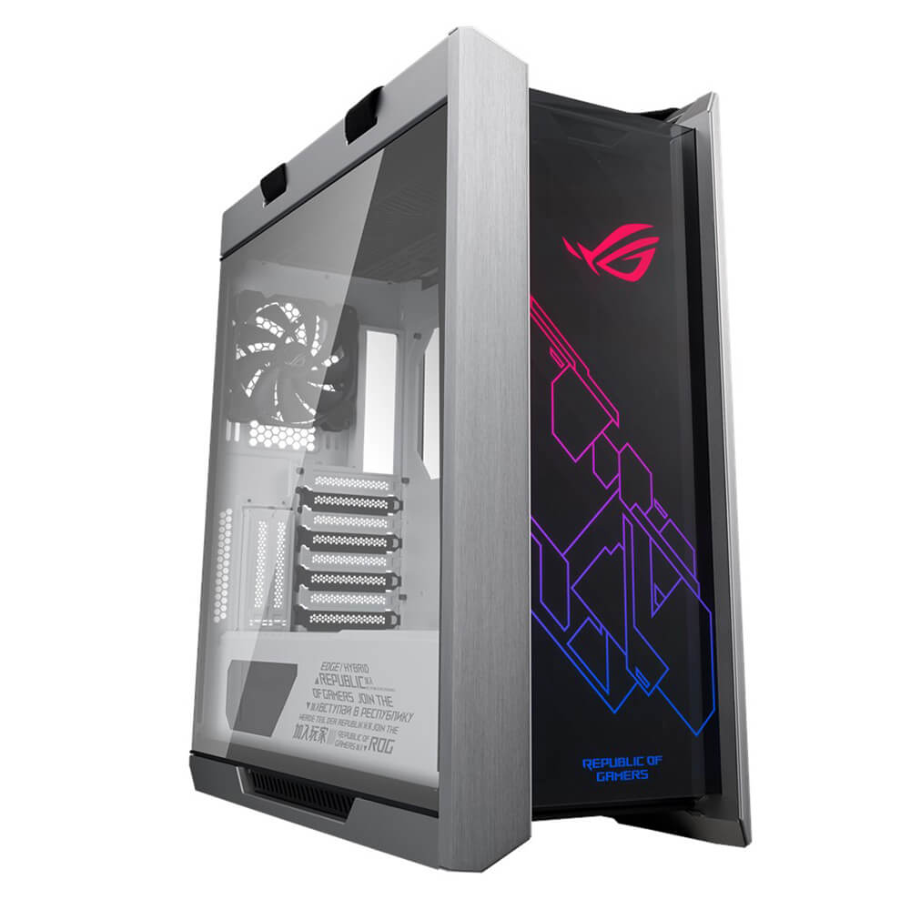 Gabinete Gamer Asus ROG Strix Helios White RGB Aura Sync, Cristal Templado, USB 3.1, E-ATX, GX601, PROMO ROG, PRE-FIN