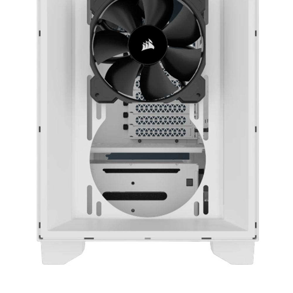 Gabinete Corsair 3000D Airflow, Midi-Tower, ATX, Cristal Templado, USB 3.0, Sin Fuente, 2 Ventiladores Instalados, Blanco, CC-9011252-WW, PROMO CORSAIR - Image 2