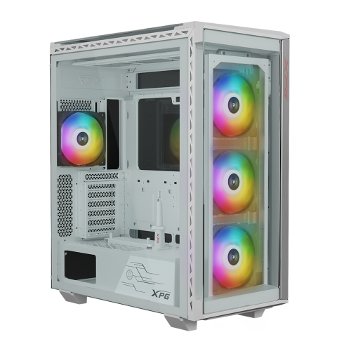 Gabinete XPG Battlecruiser II RGB White, Cristal Templado, USB 3.2, BATTLECRUISERIIST-WHCWW, PROMOXPG