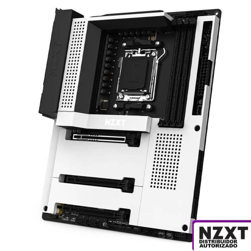 TARJETA MADRE NZXT N7 B650E, Blanco, AM5, AMD B650E, Placa Base ATX, DDR5, USB 3.2, HDMI, N7-B65XT-W1