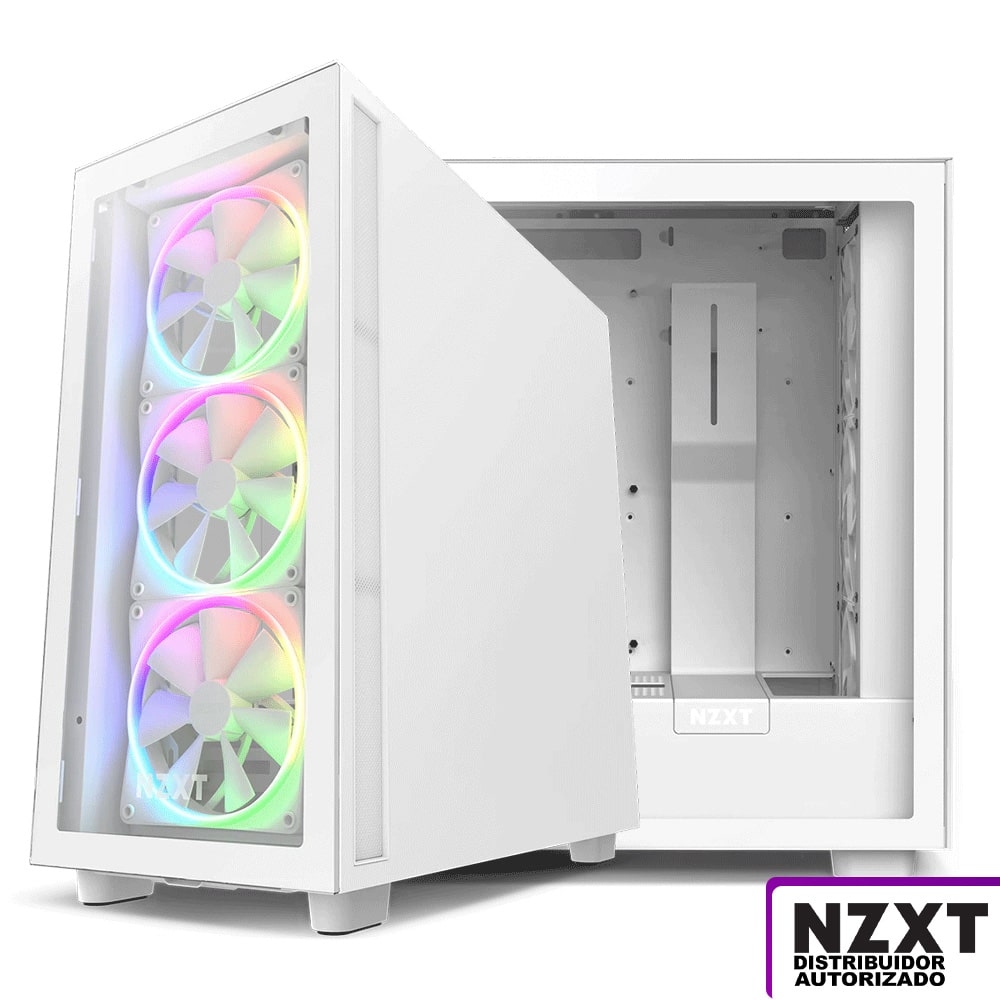 Gabinete NZXT H7 ELITE Blanco, ARGB Fans, Cristal Templado, ATX Sin Fuente, USB Tipo C, CM-H71EW-01, H7PROMO