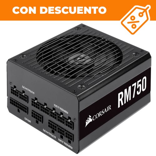 Fuente de poder Corsair RM750, Modular, 750W, 80+ Gold, CP-9020195-NA