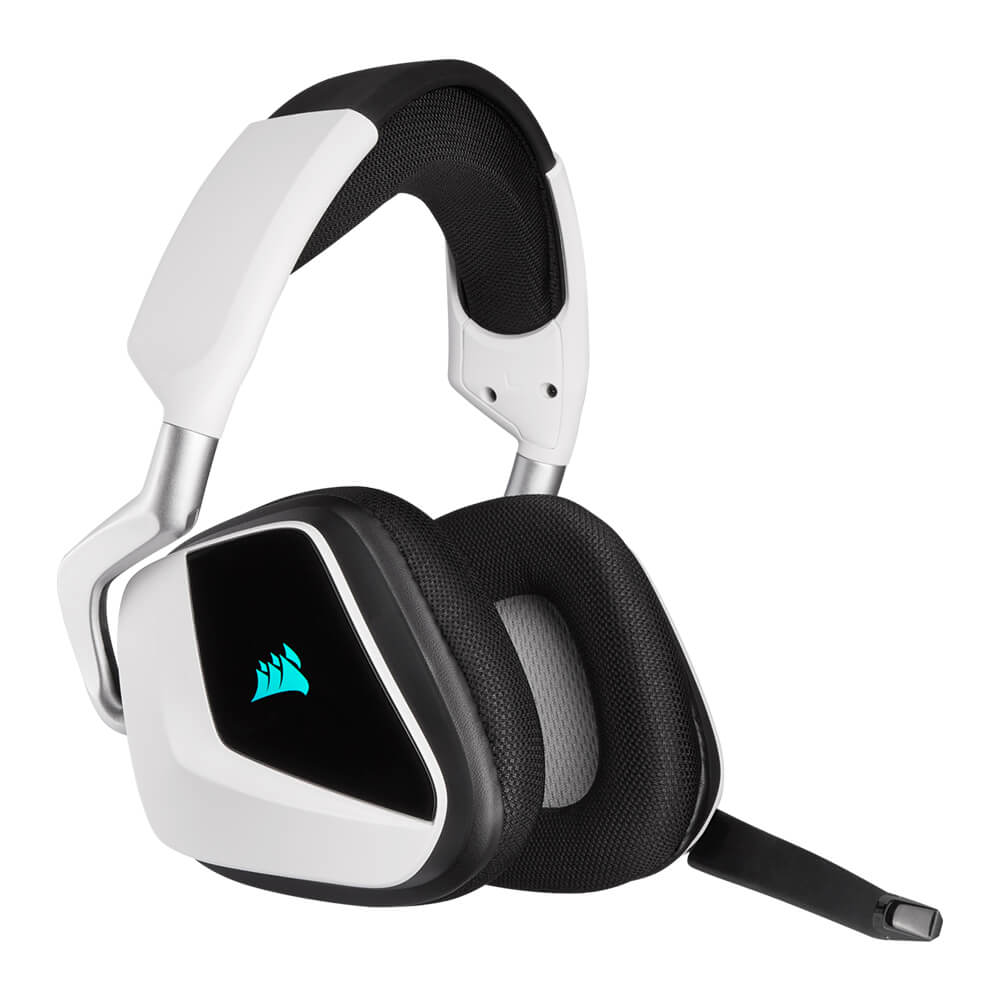 Diadema Gamer Inalambrica Corsair Void RGB Elite Wireless 7.1 Canales, White, PC, Iluminación RGB iCue, CA-9011202-NA - Image 5