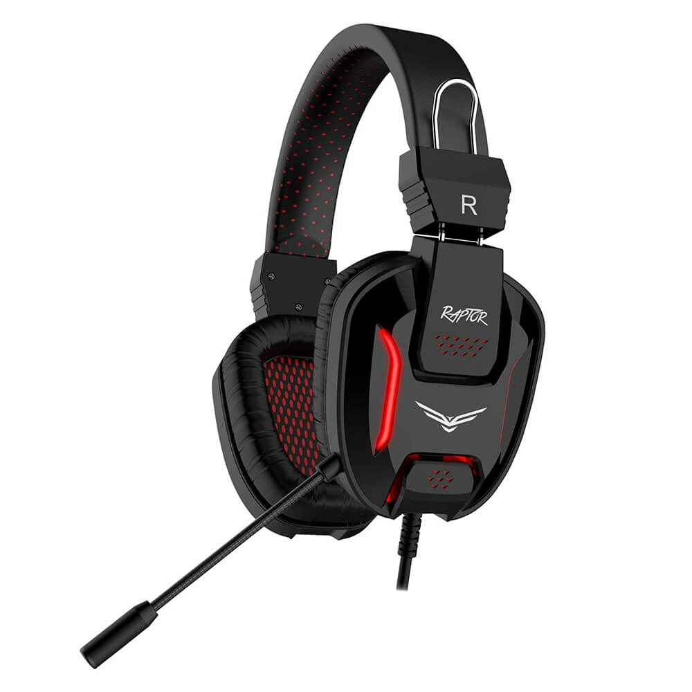 Diadema Gamer Naceb NA-0312 Raptor, Microfono, Jack 3.5mm x2 + USB