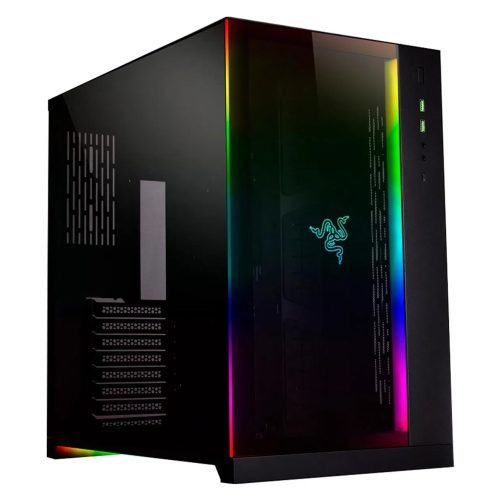 Gabinete Lian Li PC-011 DYNAMIC RAZER EDITION Negro/ Razer Chroma RGB LED, ATX, Cristal Templado, 011DXRZ