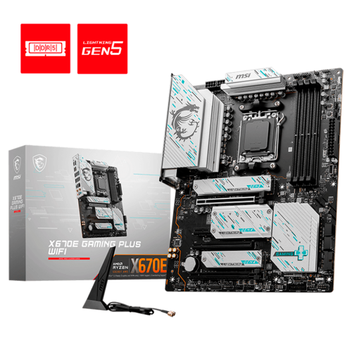 Tarjeta Madre MSI X670E GAMING PLUS WIFI, ATX, AM5, AMD X670, HDMI, Up To 192GB DDR5, X670E GAMING PLUS WIFI