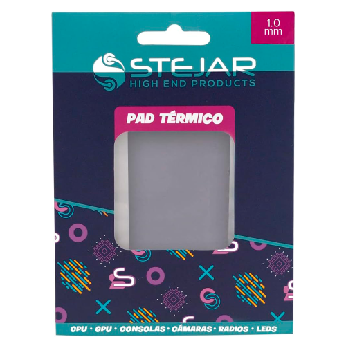 Thermal Pad Stejar Extreme Almohadilla térmica de conducción de Calor 95x45x1mm Extreme, Alto Rendimiento, Compatible CPU, GPU, Consolas, ENST006