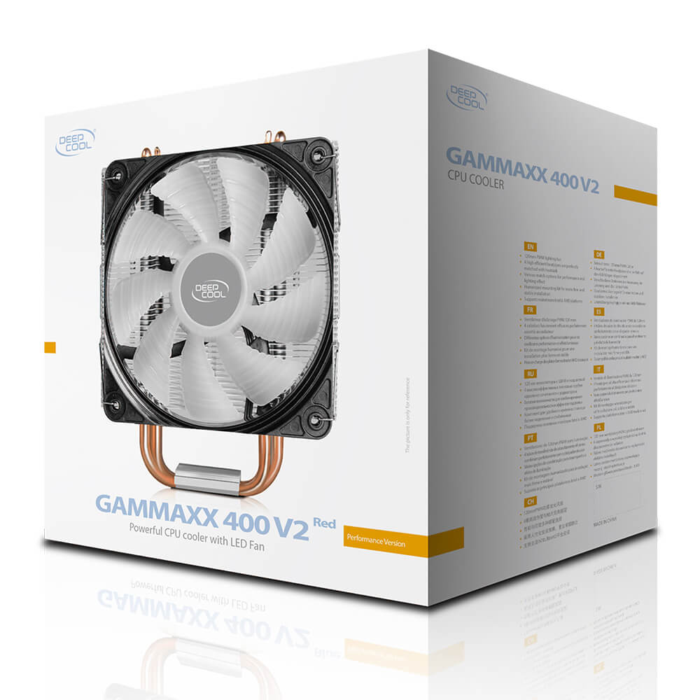 Disipador para CPU Disipador y Ventilador para Procesador Deepcool Gammaxx 400 V2 RED - 120mm - DP-MCH4-GMX400V2-RD - Image 7