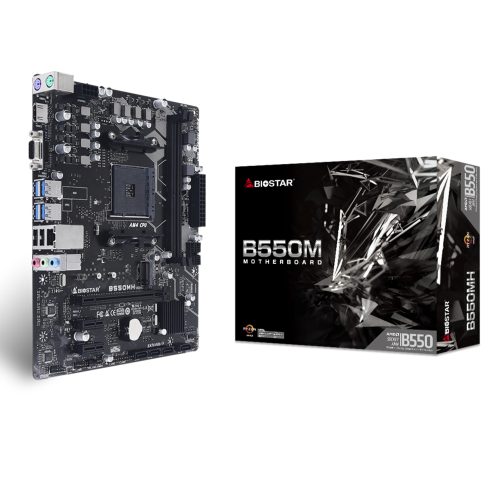Tarjeta Madre Biostar B550MH, AM4, AMD RYZEN 3000 SERIES, Micro ATX